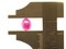 100 8mm x 6mm Bright Pink Pearl Plastic Flatback Oval Cabochons